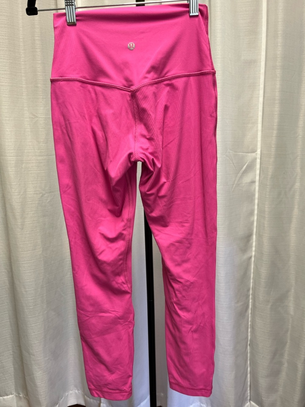 Lululemon Align Ribbed High-Rise Pant 25" Sonic Pink | size 4 - Picture 4 of 10